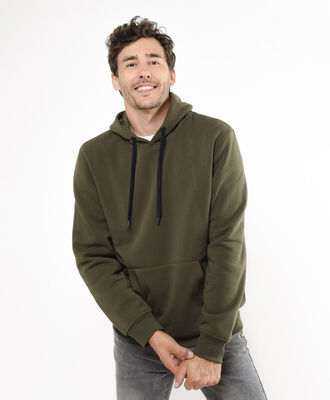 Poler&oacute;n hombre liso capucha