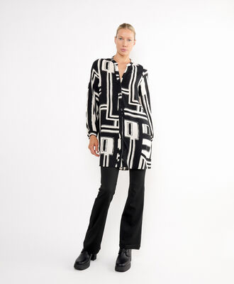 Blusa mujer estampado abstracto