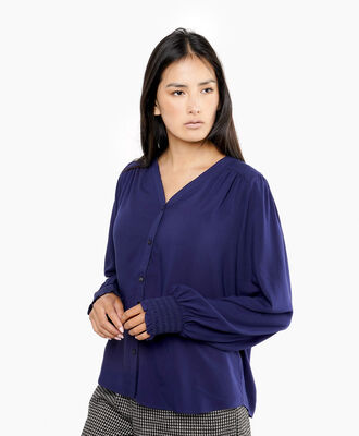Blusa mujer mangas abullonadas