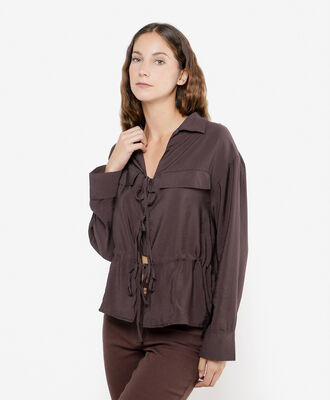 Blusa mujer tiras cintura