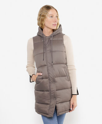 Parka mujer larga sin mangas