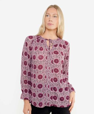 Polera mujer flores boho
