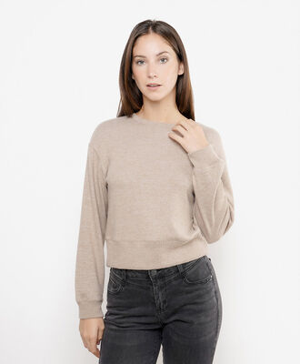 Polera mujer crop tejido