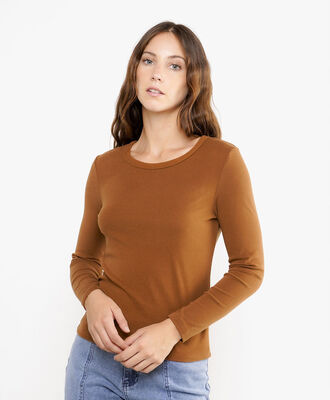 Polera mujer cl&aacute;sica cuello redondo