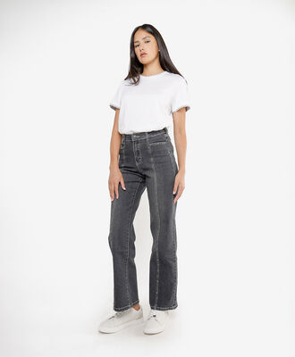 Jeans mujer tachas frontales