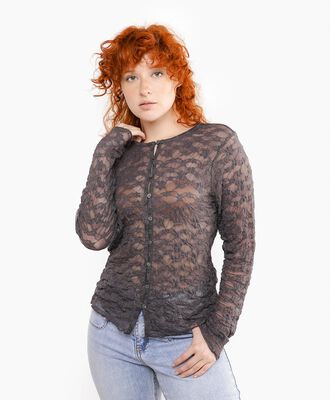 Blusa mujer encaje estrellas