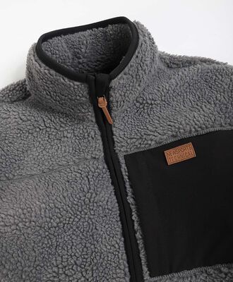 Chaqueta hombre gris melange
