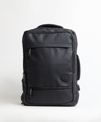 Mochila de viaje negra