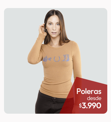 Poleras mujer